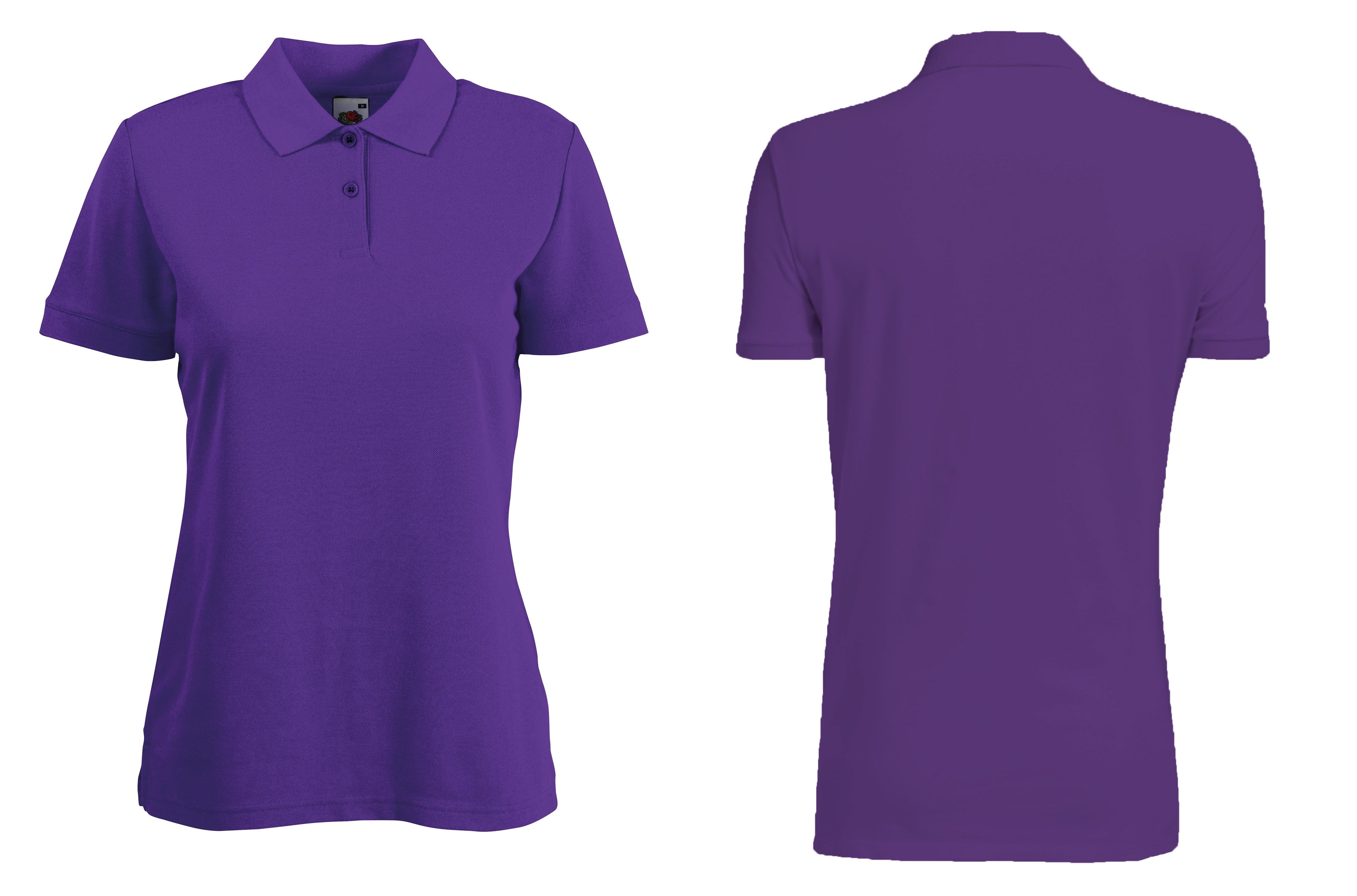 Ladies purple store polo shirt